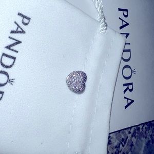 Pink heart pandora charm